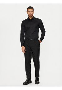 BOSS Koszula 50473310 Czarny Slim Fit. Kolor: czarny. Materiał: bawełna #3