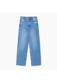 Cropp - Jasnoniebieskie jeansy straight - Niebieski. Kolor: niebieski
