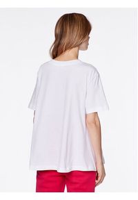 Love Moschino - LOVE MOSCHINO T-Shirt W4H8301M 3876 Biały Relaxed Fit. Kolor: biały. Materiał: bawełna