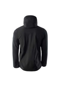 Elbrus - Męska Kurtka Soft Shell Iver. Kolor: czarny, pomarańczowy, wielokolorowy, szary. Materiał: softshell. Sport: turystyka piesza