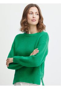 Fransa Sweter 20611827 Zielony Regular Fit. Kolor: zielony. Materiał: bawełna #1