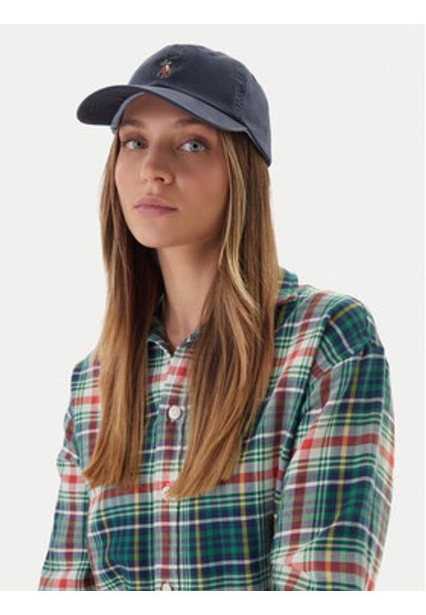 Polo Ralph Lauren Czapka z daszkiem 211954881004 Granatowy. Kolor: niebieski. Materiał: bawełna, materiał