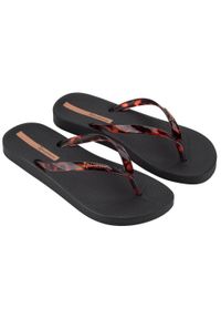 Japonki damskie Ipanema 83475AR100. Kolor: czarny. Materiał: syntetyk, materiał