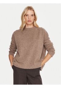 Weekend Max Mara Sweter Sibari 2525366152 Brązowy Relaxed Fit. Kolor: brązowy. Materiał: wełna