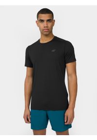 4f - 4F Koszulka treningowa regular szybkoschnąca męska 3XL. Kolor: czarny. Materiał: dzianina, materiał #1