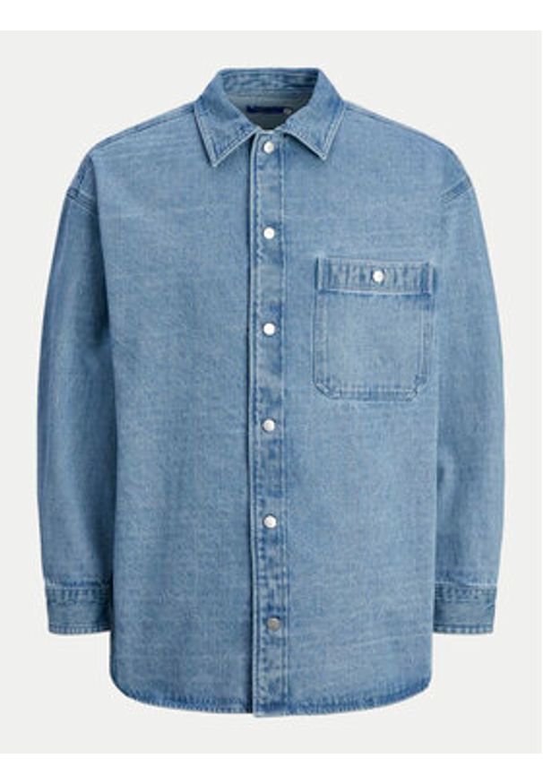 Jack & Jones Koszula jeansowa 12250602 Niebieski Relaxed Fit. Kolor: niebieski. Materiał: bawełna