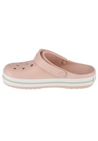 Klapki Crocs Crocband 11016-6UR różowe. Okazja: na co dzień. Kolor: różowy. Materiał: materiał. Styl: casual, klasyczny #8