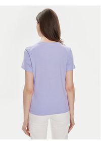 Guess T-Shirt Ss Rn Sequins Logo T W4GI31 I3Z14 Fioletowy Regular Fit. Kolor: fioletowy. Materiał: bawełna #3