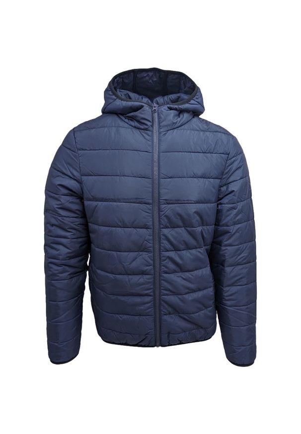 Kurtka męskie Diadora Light Core. Kolor: niebieski. Materiał: poliester, materiał, puch. Sport: turystyka piesza