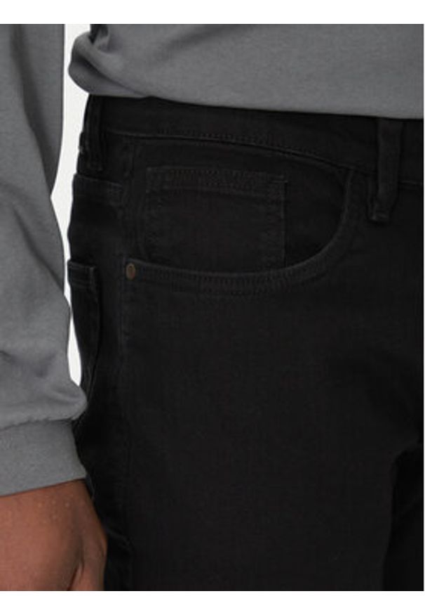 INDICODE Jeansy Tony 4779 Czarny Slim Fit. Kolor: czarny