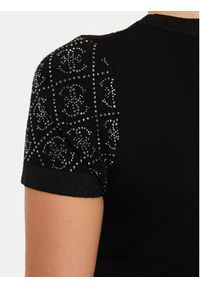Guess Sukienka dzianinowa Paige W4YK28 Z3FN0 Czarny Slim Fit. Kolor: czarny. Materiał: wiskoza #5