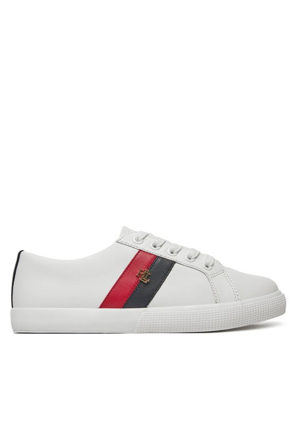 Lauren Ralph Lauren - LAUREN RALPH LAUREN Sneakersy Janson II 802925365006 Biały. Kolor: biały. Materiał: skóra