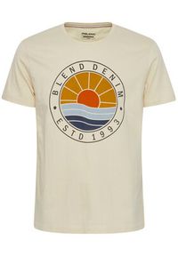 Blend T-Shirt 20715040 Écru Regular Fit. Materiał: bawełna #3