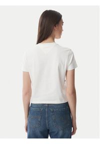 Tommy Jeans T-Shirt Flag DW0DW22818 Biały Regular Fit. Kolor: biały. Materiał: bawełna #3