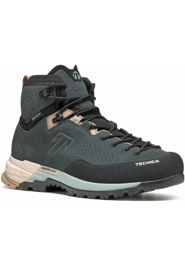 TECNICA - Damskie buty trekkingowe Tecnica Sulfur GTX. Kolor: niebieski, zielony, wielokolorowy. Styl: sportowy