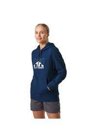 Bluza z kapturem damska Helly Hansen Nord Graph Pullover Hoodie. Typ kołnierza: kaptur. Kolor: niebieski