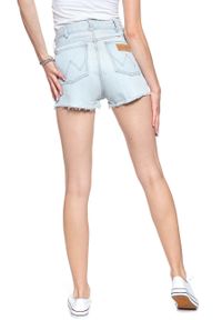 Wrangler - DAMSKIE SPODENKI WRANGLER THE SHORT ICY BLUE W27XVA243. Materiał: jeans #7