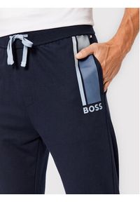 BOSS - Boss Spodnie dresowe Authentic 50480550 Granatowy Regular Fit. Kolor: niebieski. Materiał: dresówka, bawełna