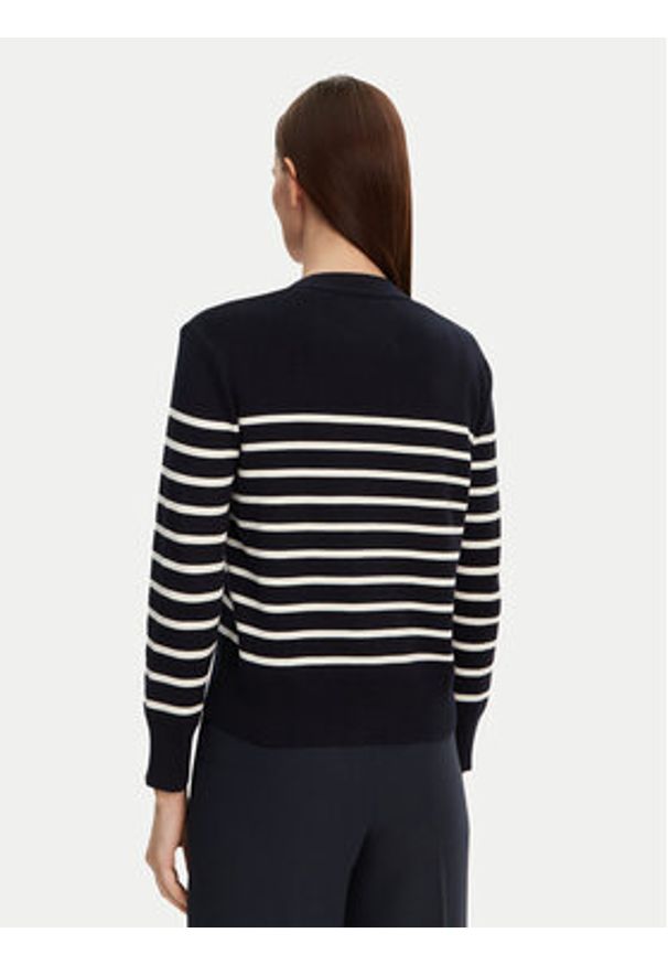 GANT - Gant Kardigan 4805319 Granatowy Regular Fit. Kolor: niebieski. Materiał: bawełna