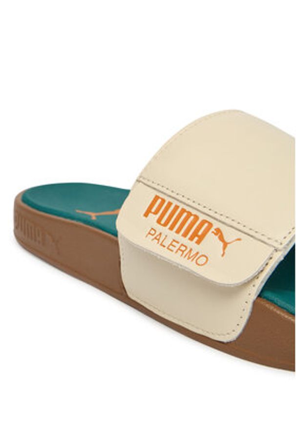 Puma Klapki Leadcat 2.0 Palermo Lthr 404838 01 Écru. Kolor: kremowy. Materiał: skóra