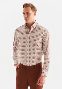 Pako Lorente - PAKO LORENTE – Koszula męska P22WF-1X-035-B-S. Okazja: na co dzień. Typ kołnierza: button down. Materiał: tkanina, elastan, bawełna, jeans. Długość rękawa: długi rękaw. Długość: długie. Wzór: gładki. Sezon: wiosna, lato. Styl: casual #6