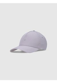 4f - Czapka z daszkiem strapback uniseks - fioletowa. Kolor: fioletowy. Materiał: materiał, syntetyk. Sezon: lato. Styl: sportowy