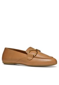 Geox Loafersy D Palmaria D45MUJ 000TU C5000 Beżowy. Kolor: beżowy. Materiał: zamsz, skóra