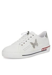 Rieker Sneakersy L8857-80 Biały. Kolor: biały. Materiał: syntetyk, materiał #5