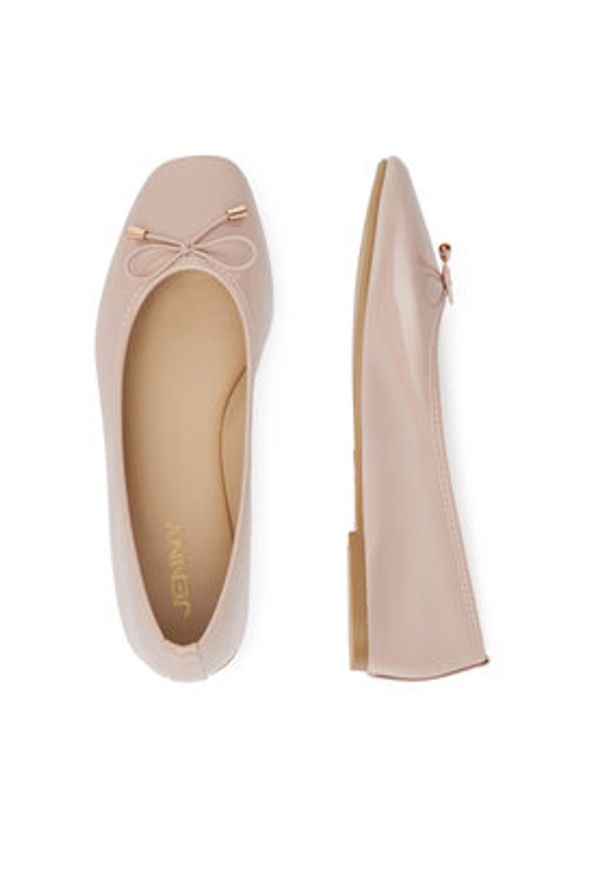 Jenny - JENNY Baleriny XSFD24-0301-02 Beżowy. Kolor: beżowy. Materiał: skóra