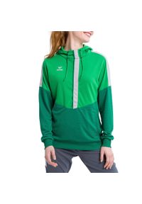 ERIMA - Damska bluza z kapturem Erima Squad. Typ kołnierza: kaptur. Kolor: zielony. Sport: piłka ręczna #1