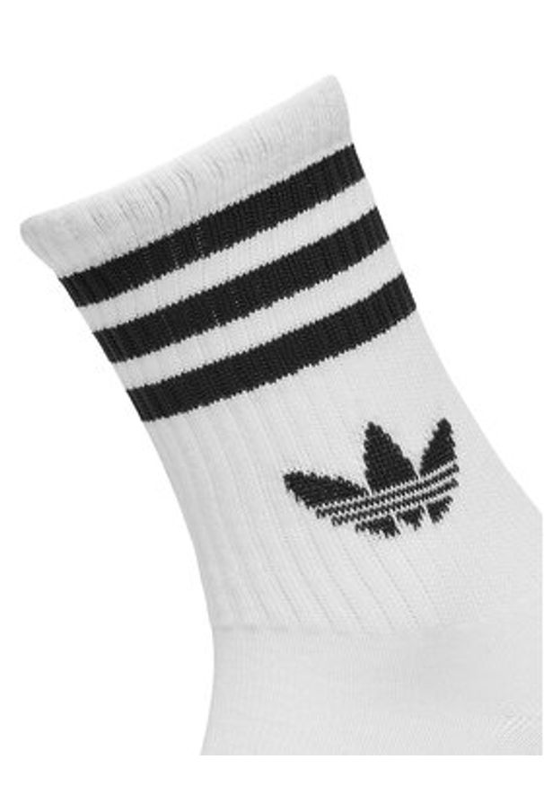 Adidas - adidas Skarpety długie JV7401 Biały. Kolor: biały. Materiał: bawełna