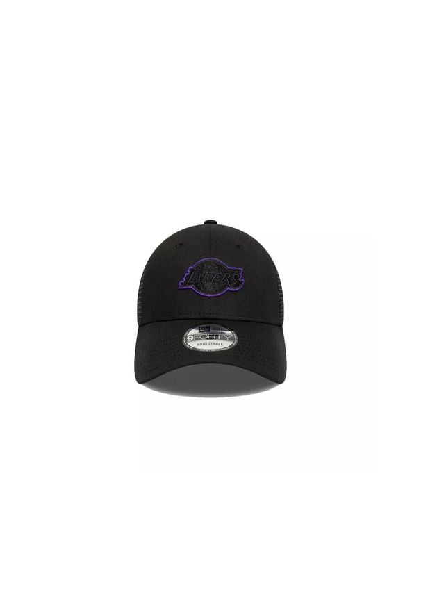 New Era - Czapka trucker Los Angeles Lakers 9forty. Kolor: fioletowy, czarny, wielokolorowy. Styl: casual
