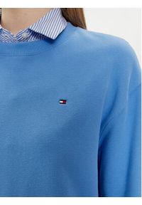 TOMMY HILFIGER - Tommy Hilfiger Bluza Flag WW0WW41246 Niebieski Regular Fit. Kolor: niebieski. Materiał: bawełna #2
