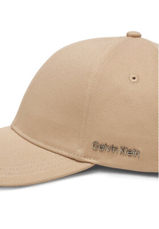 Calvin Klein Czapka z daszkiem Cotton Twill Cap K60K612910 Szary. Kolor: szary. Materiał: bawełna, materiał