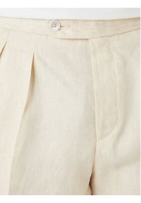 BOSS Szorty materiałowe H-Perin 50561858 Beżowy Tapered Fit. Kolor: beżowy. Materiał: len #3