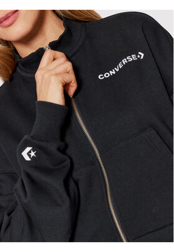 Converse Bluza 10022978-A01 Czarny Regular Fit. Kolor: czarny. Materiał: bawełna