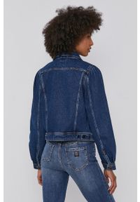Lee Kurtka jeansowa damska kolor granatowy przejściowa. Okazja: na co dzień. Kolor: niebieski. Materiał: jeans. Styl: casual #5
