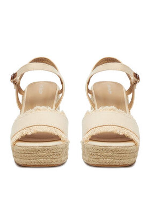 DeeZee Espadryle E0822-4A Beżowy. Kolor: beżowy. Materiał: materiał