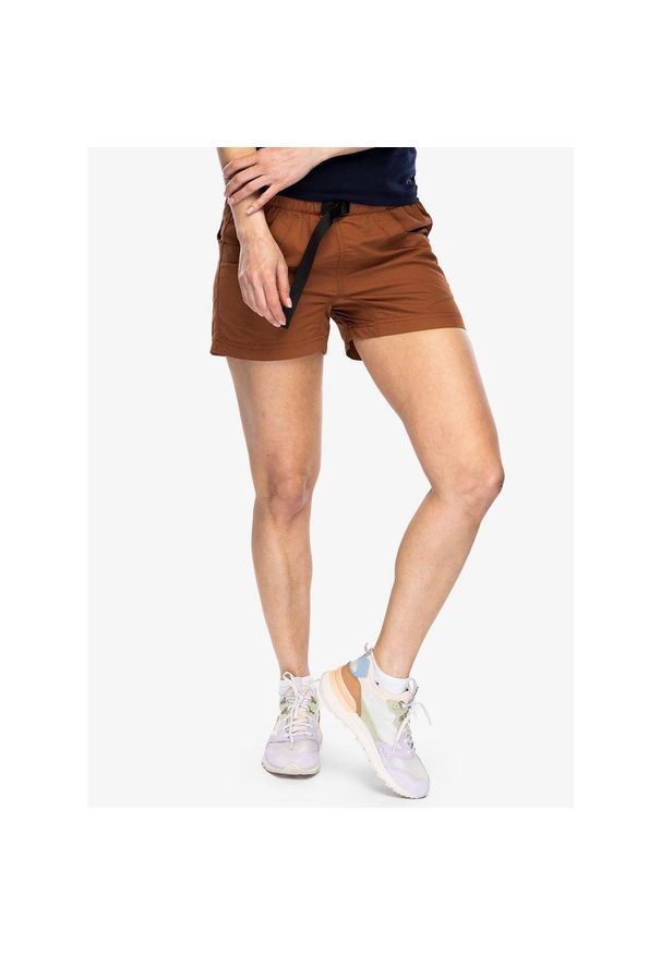 KAVU - Spodenki turystyczne damskie Kavu Elle. Kolor: czerwony. Sport: turystyka piesza