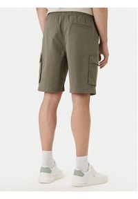 Calvin Klein Jeans Szorty materiałowe LV04RB618G Khaki Regular Fit. Kolor: brązowy. Materiał: bawełna #5