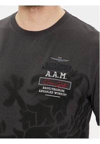 Aeronautica Militare T-Shirt 241TS2200J584 Szary Regular Fit. Kolor: szary. Materiał: bawełna