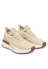 Sneakersy EA7 Emporio Armani. Kolor: beżowy