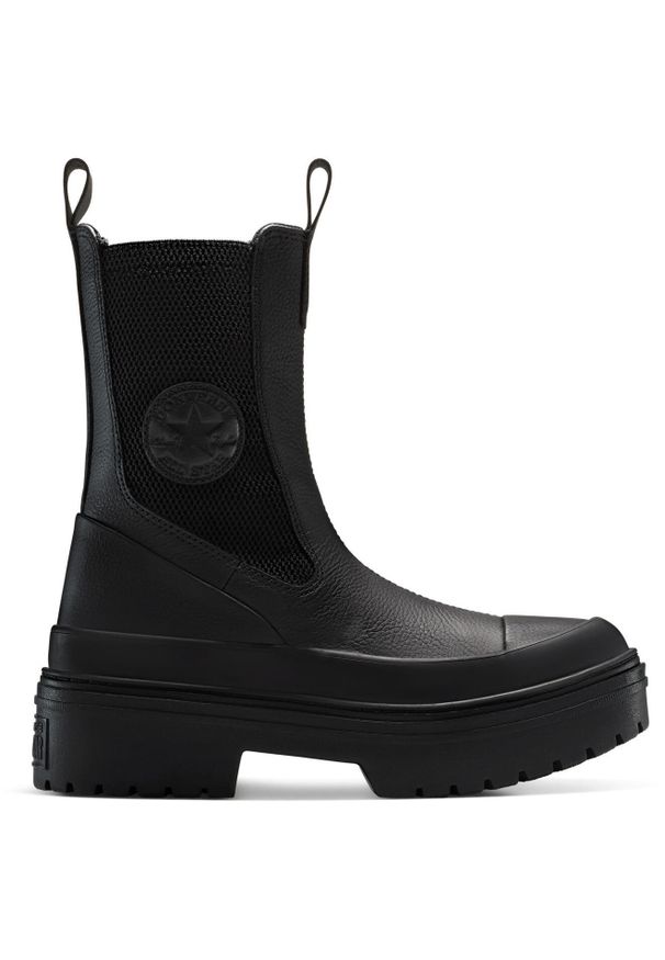 Buty Converse Chuck Taylor As Lugged Heel. Kolor: czarny. Materiał: skóra, materiał. Sport: fitness