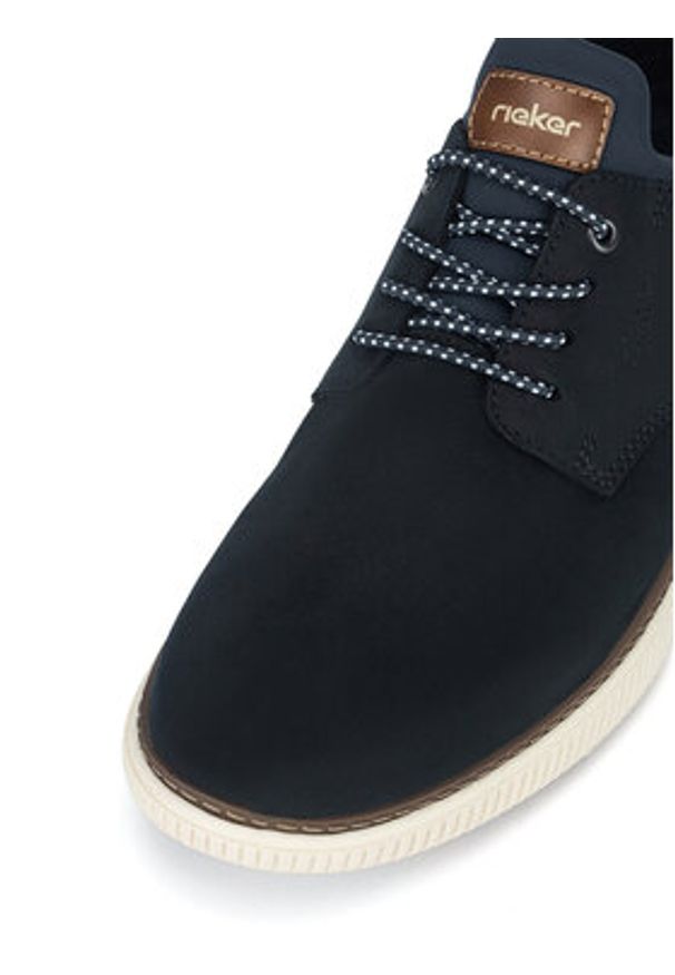 Rieker Półbuty B3360-14 Niebieski. Kolor: niebieski. Materiał: skóra