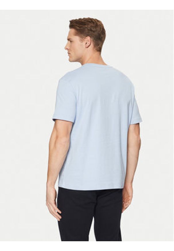 Guess Jeans T-Shirt M4YI42 K8FQ4 Niebieski Regular Fit. Kolor: niebieski. Materiał: bawełna