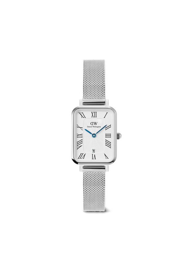 Daniel Wellington Zegarek Quadro Sterling Roman Numerals DW00100863 Srebrny. Kolor: srebrny