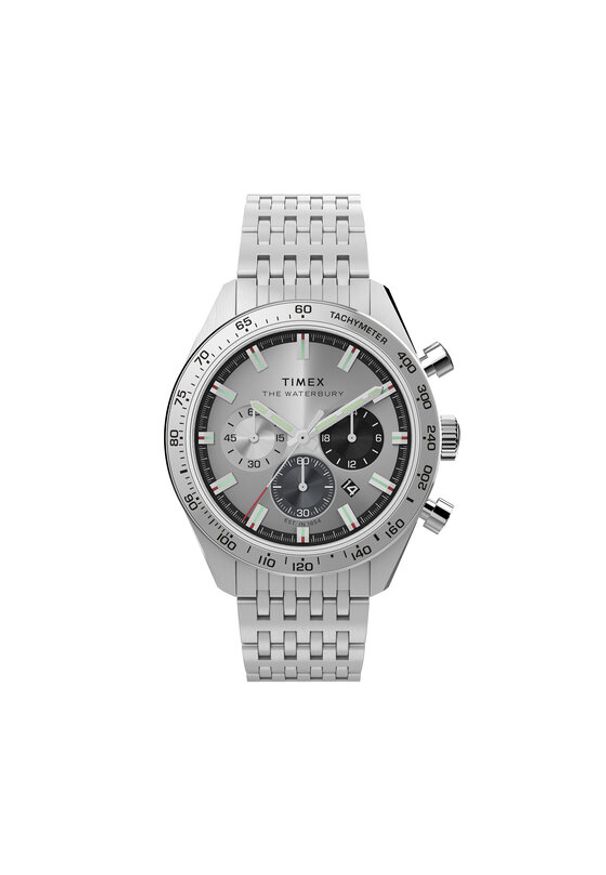 Timex Zegarek Waterbury TW2Y18700 Srebrny. Kolor: srebrny