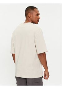 Jack & Jones - Jack&Jones T-Shirt Rush Skull 12216298 Beżowy Relaxed Fit. Kolor: beżowy. Materiał: bawełna