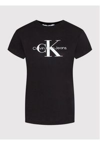 Calvin Klein Jeans T-Shirt J20J219142 Czarny Regular Fit. Kolor: czarny. Materiał: bawełna