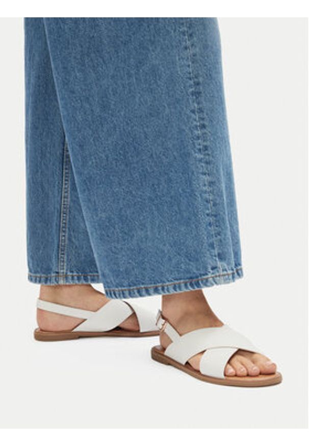 Jenny - JENNY Sandały WS5551-10 Biały. Kolor: biały. Materiał: syntetyk, materiał